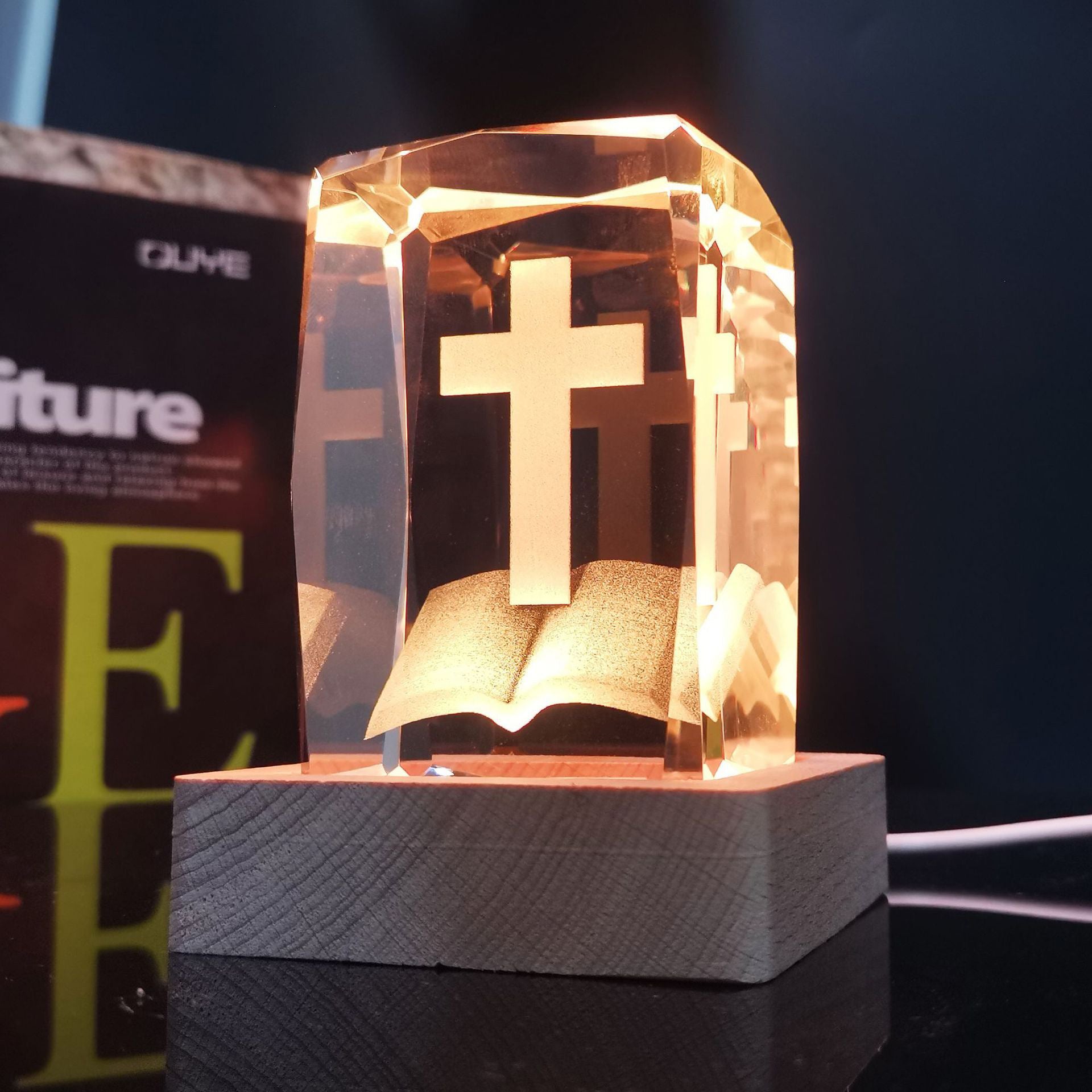 Illuminate — Sacred Cross Crystal Light